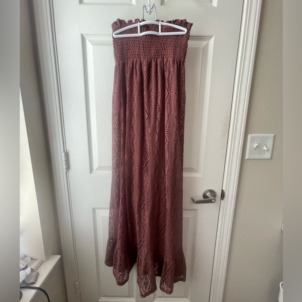 Ella Moss size medium brown maxi dress!